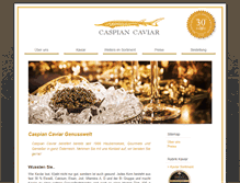 Tablet Screenshot of caspian-caviar.at